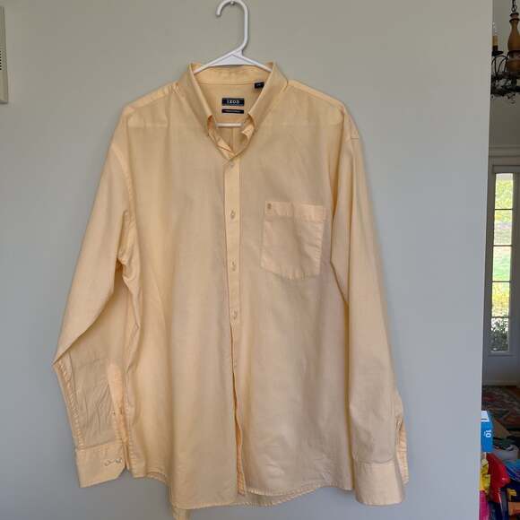 Izod Premium Essentials Men’s Long Sleeve Classic Button Down Shirt - Picture 1 of 7
